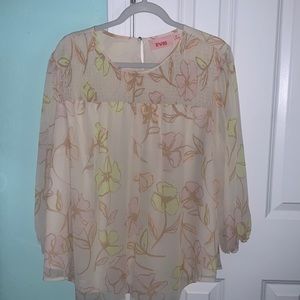 EVRI Spring plus size blouse 1X